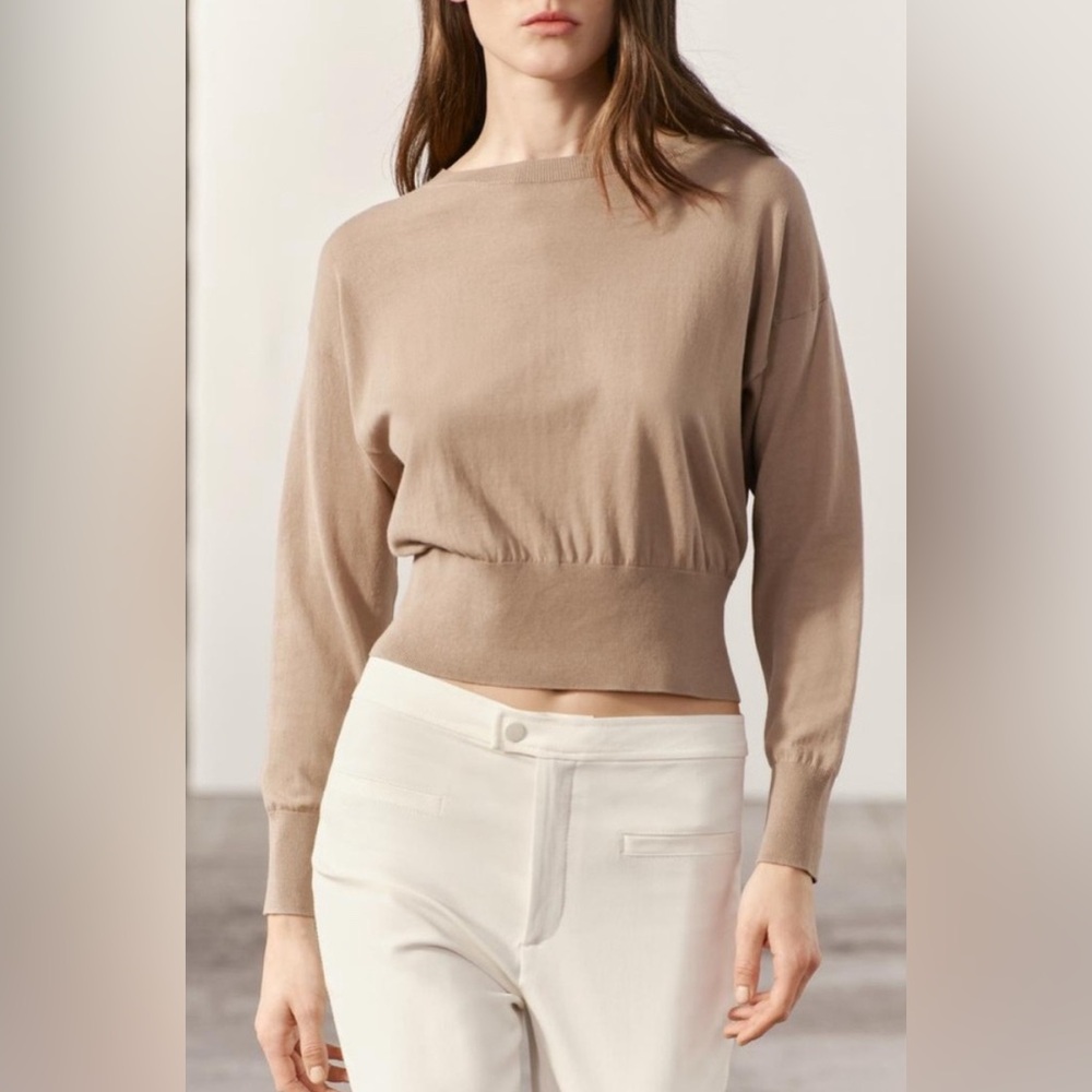 Zara Lightweight Knit Sweater 🤎